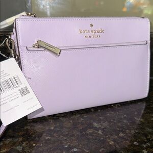 Kate Spade Lilac Wristlet Clutch NWT